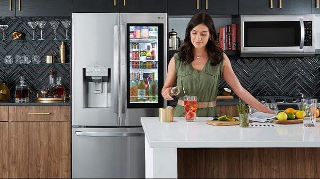 woman standing in kitchen