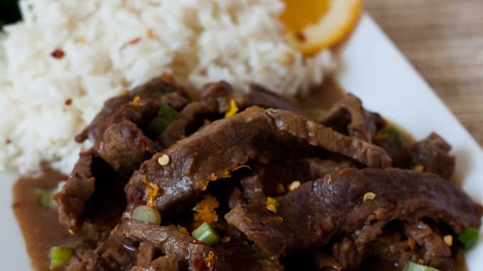 Spicy Orange Beef Instant Pot