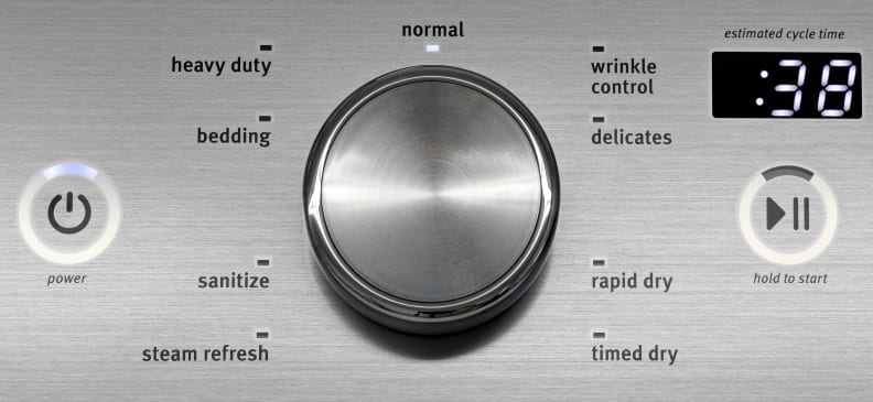 The Maytag Bravos MEDB755DW's ample cycle list lets users choose exactly what they need from their dryer.