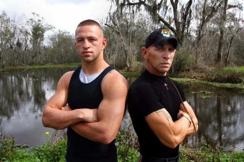 Cast members from Swamp People