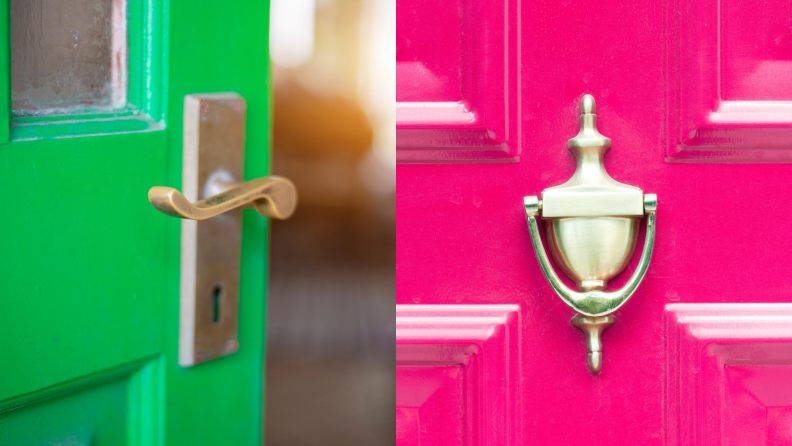 front door colors like neon green and neon pink