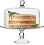 Product image of Libbey Selene Glass Cake Stand with Dome