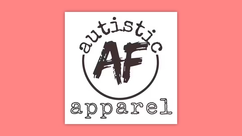 Logo for the Autistic AF shop on Etsy.