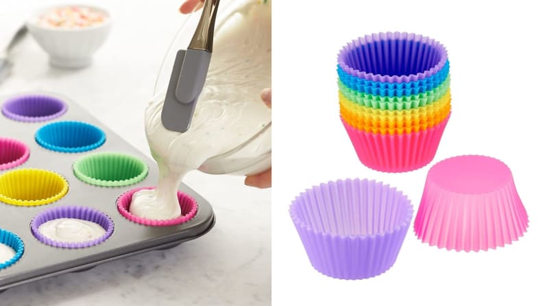 basics reusable silicone baking cups silicone