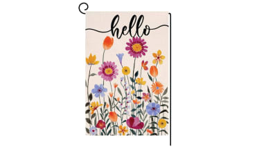 Hello Spring Floral Garden Flag