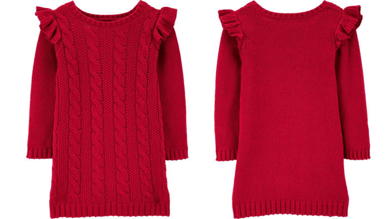 Cable knit dress