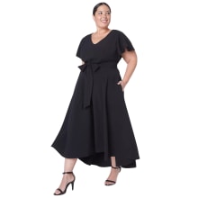 Product image of Lane Bryant Lena V-Neck High-Low Midi Dress