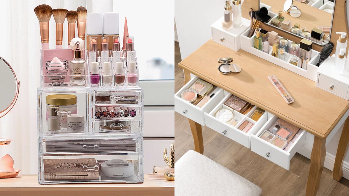 12 Storage Ideas For Your Hair & Makeup Products