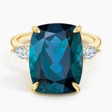 Product image of Soiree London Blue Topaz and Diamond Ring