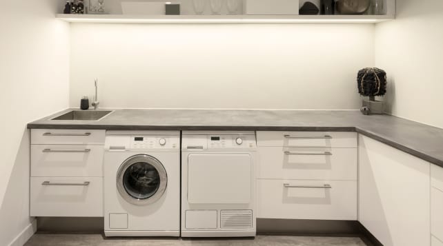 Laundry in kitchen