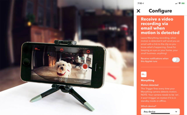 Manything IFTTT Applet