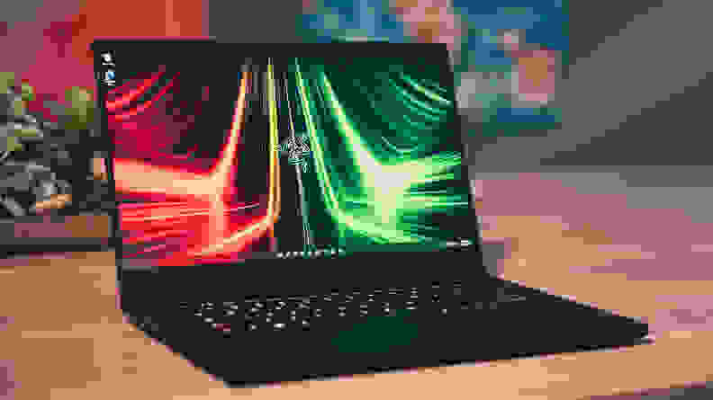 A picture of the Razer Blade 14, which uses DDR5 RAM/