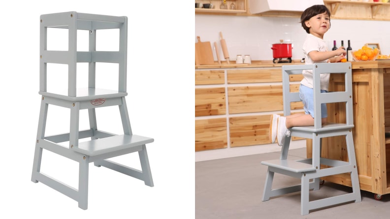  Little Partners Kids Learning Tower® - Adjustable Height  Kitchen Step Stool for Toddlers - Encourages Learning, Independence, and  Engagement - Safety Climbing Tower for Kitchen Counter (Natural) : Home &  Kitchen