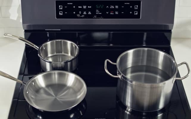 Ferrous-pots-and-pans-on-Frigidaire-induction-range