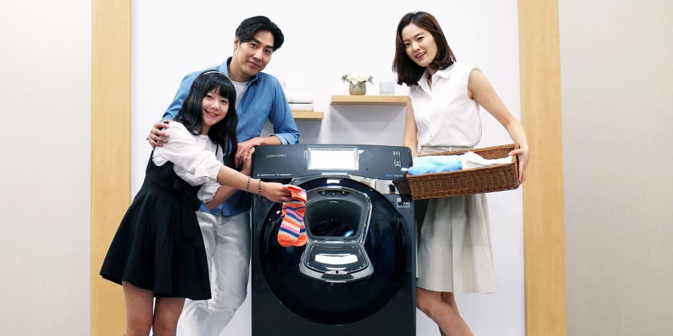 Samung AddWash lets you add items to a front-loader wash cycle after it's started
