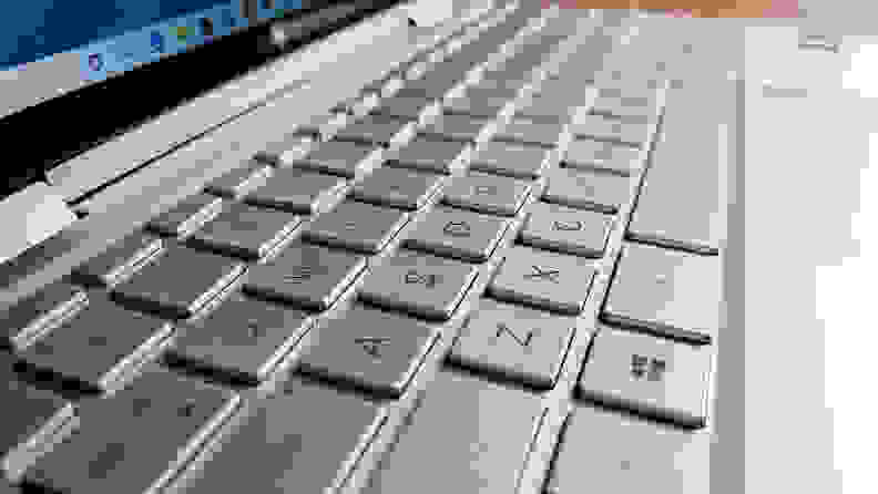 The HP Spectre x360 13t's keyboard
