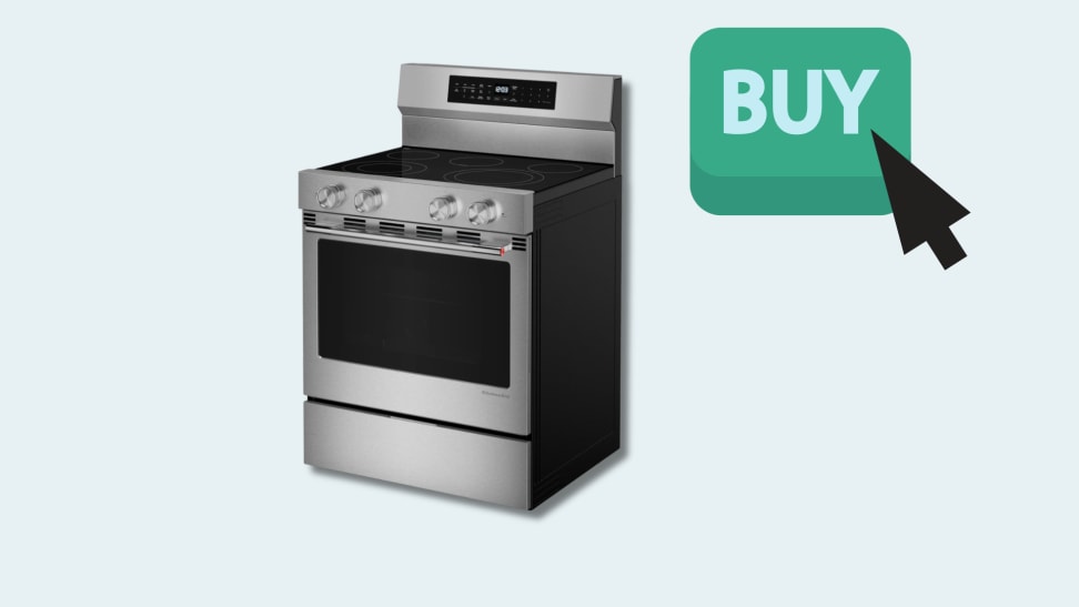 One range with a green buy button and a black arrow cursor