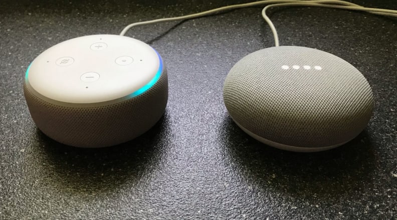 Google Home Mini vs.  Echo Dot - Reviewed