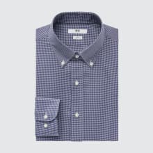 Product image of Easy Care Checked Stretch Slim-Fit Long-Sleeve Shirt