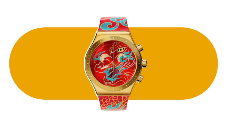 Dragon in Motion Swatch Watch