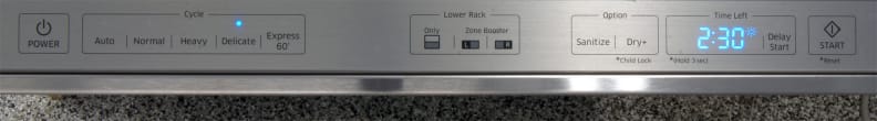 Samsung DW80H9930US controls
