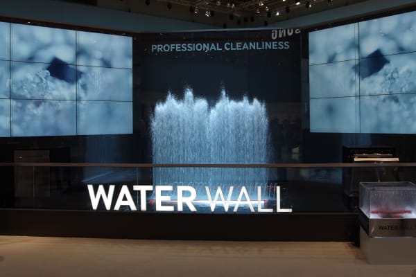 Samsung made a big deal about WaterWall's European debut at IFA 2014 in Berlin.