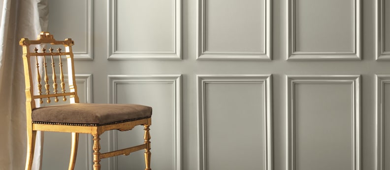 Lustrous gray is a sophisticated neutral from Benjamin Moore