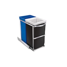 Product image of Dual Compartment Recycling Bin and Trash Can