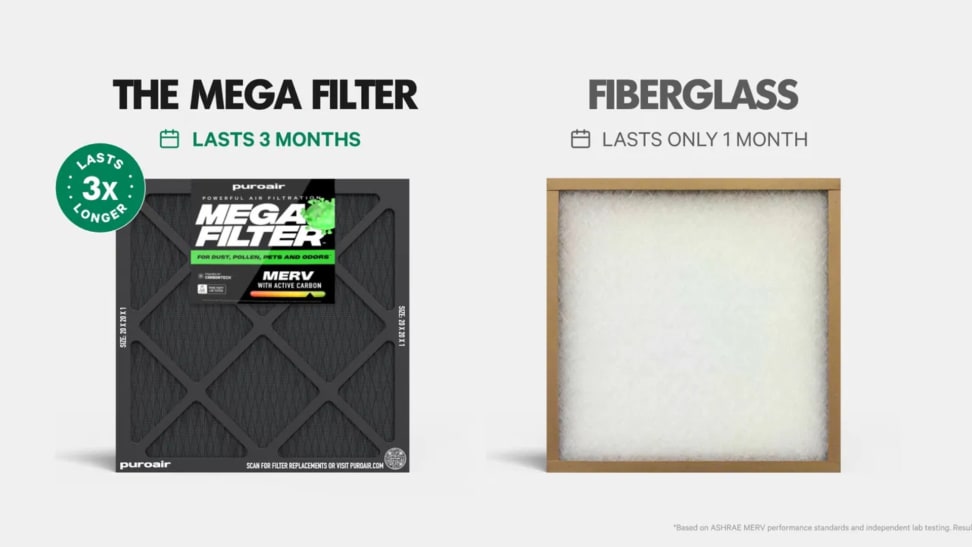 PuroAir filter vs regular fiberglass filter