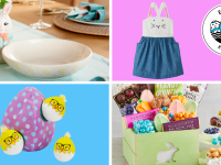 Four discounted home items with the Easter Reviewed badge.