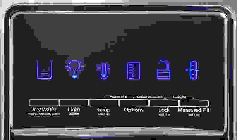 The WRV986FDEM's control layout is identical to what we've seen on all other high-end Whirlpools.