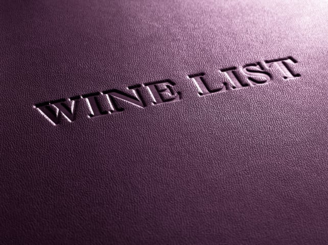 wine list
