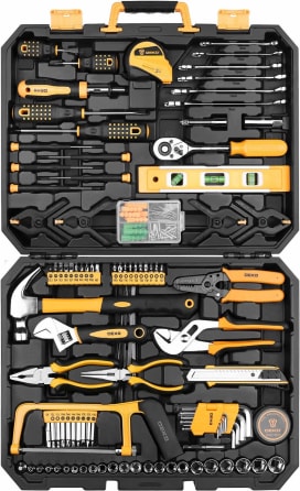 Details about  / 210-Piece Household Tool Kit General Home//Auto Repair Tool Set with 210-Piece