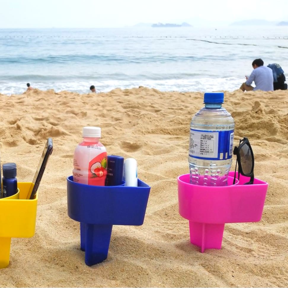 Masako 5 Stück Strand Getränkehalter, Beach Cup Holder, Sand