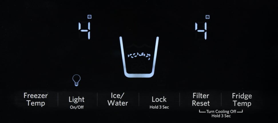 KitchenAid KSF22C4CYY Controls