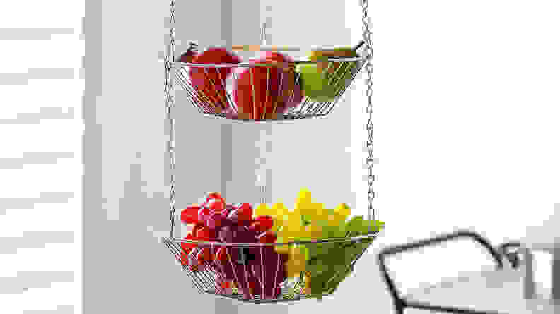 Hanging basket - Renovation-free ways to add counter space