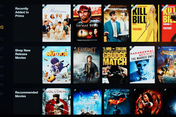 The Movies screen only lists Amazon Instant Video content.