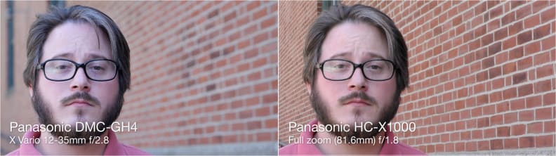 The X1000, even with a faster aperture and a lens that extends to a 35mm equivalent of over 600mm, can't match the GH4 for cinematic depth of field.