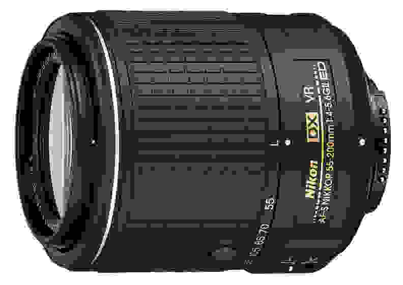 A new zoom for DX format cameras, the AF-S DX NIKKOR 18-55mm f/3.5-5.6G VR II offers 3.6x zoom.