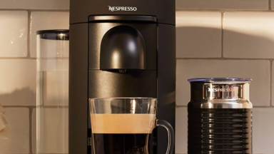The Nespresso VertuoPlus coffee machine.