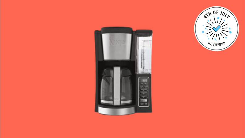 black coffee maker with pot