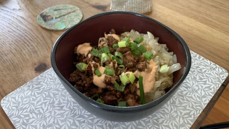 EveryPlate Hibachi Rice Bowls made at home