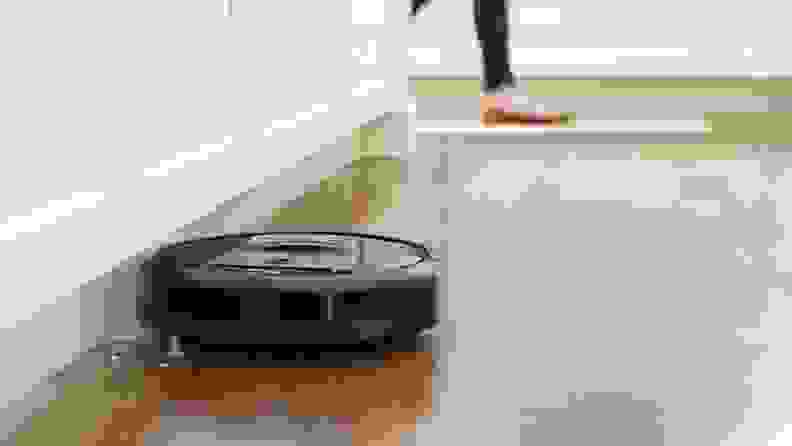 The iRobot Roomba is a robot vacuum.
