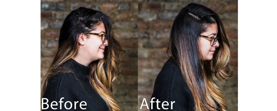 Best dry shampoo - before and after
