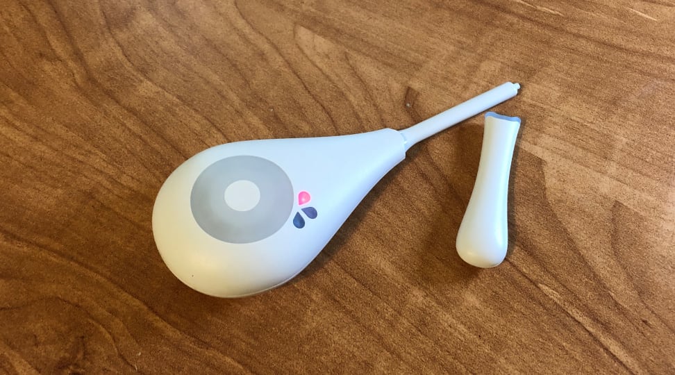 Daysy fertility monitor with red (fertile) light illuminated