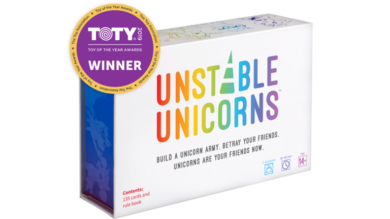An image of the game Unstable Unicorns.