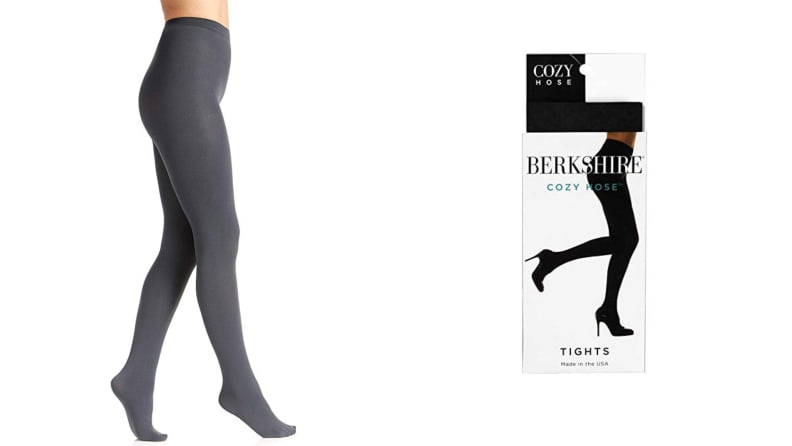 Berkshire Women's Cozy Tight with Fleece Lined Leg, Black, Medium at   Women's Clothing store