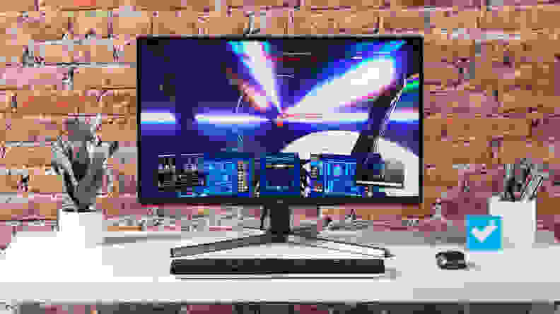 The AOC Q27G3XMN, a gaming monitor showing a ship in space