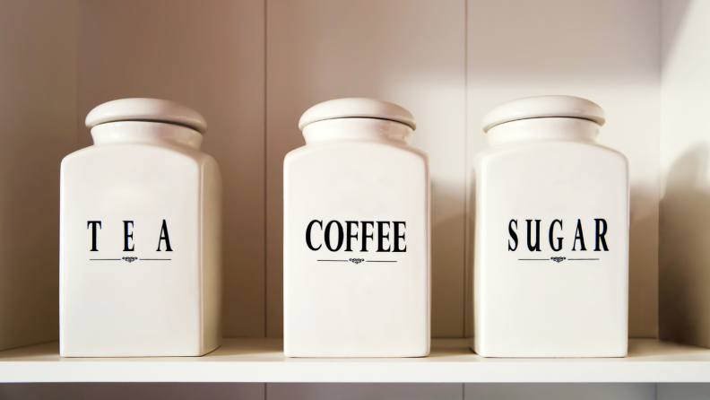 For short-term storage, you can place bags of coffee in an opaque jar.