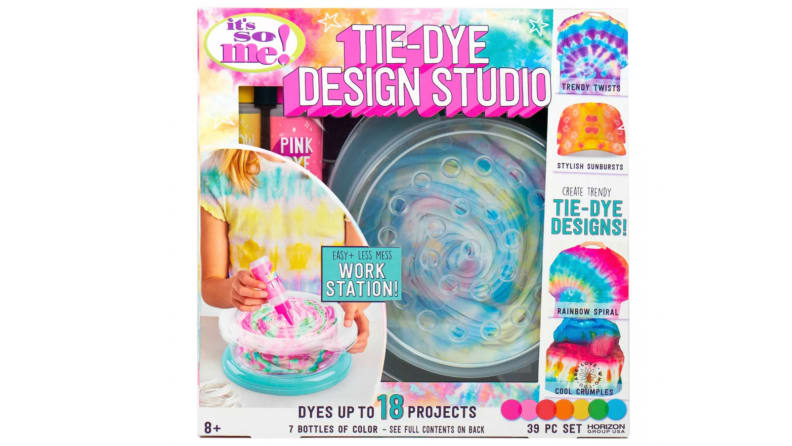 A tie-dye kit in a box